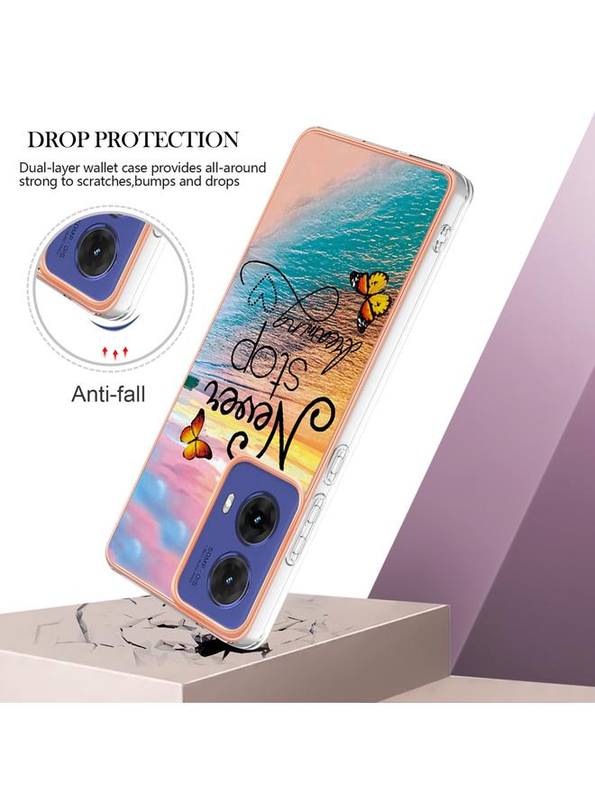S-TOP Case For Motorola Moto G85 Electroplating IMD TPU Phone Case - Image 4