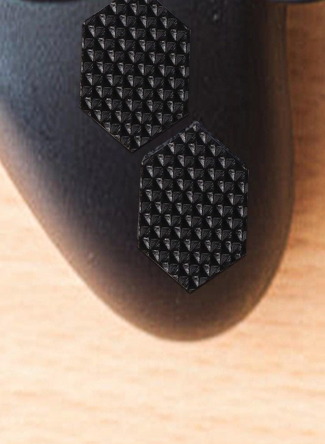 Gosknor 4pcs Phone Grip Tapes, Hexagonal and Round Anti-Slip Phone Case Grip Tape Stickers Waterproof Pre-Cut Strips Decal Perfect Accessories for Cellphone Controller Mouse Laptop(Black) - Image 4