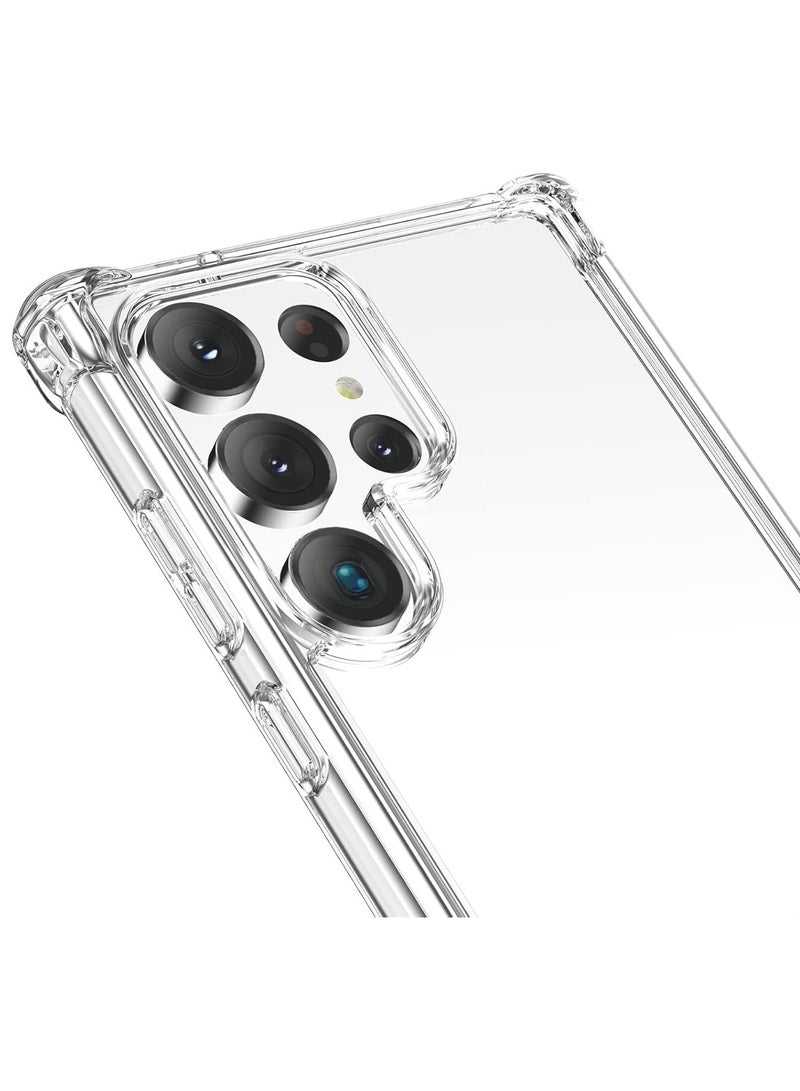 MIGOFAST Anti-Shock Phone Case 360° Compatible with Samsung S23 Ultra, TPU Soft Edge + PC Hard Back Drop Resistance, Shock Proof  Clear - Image 3