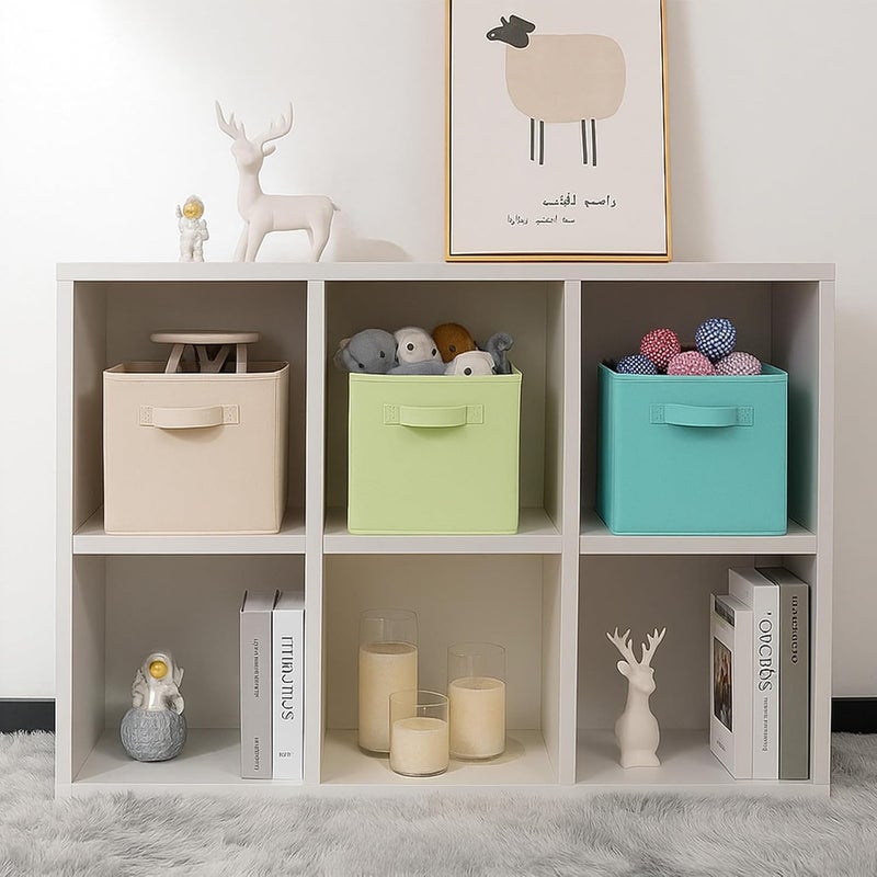 PowerKing Storage Bins, Foldable Fabric Storage Cubes and Cloth Storage Organizer Drawer for Closet and Toys Storage, 6 Pack - Image 4
