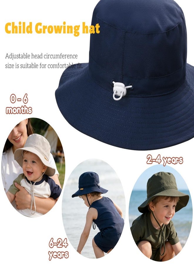 Bucaum Baby Toddler Sun Hat,Boy Girl Summer UPF 50+ Foldable Beach Bucket Hat,Sun Hat for Kids Child 0-6 Months - Image 5