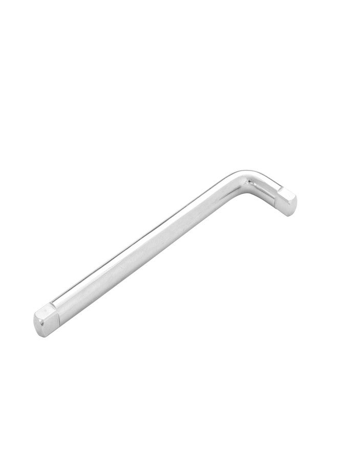GROZ L-Handle 1/2" inch Drive, Length 125mm | Spring Loaded Ball Bearing Joint | Chrome Plated Finish| L-Shaped Spanner 1/2 Inch| LDH/1-2/UG