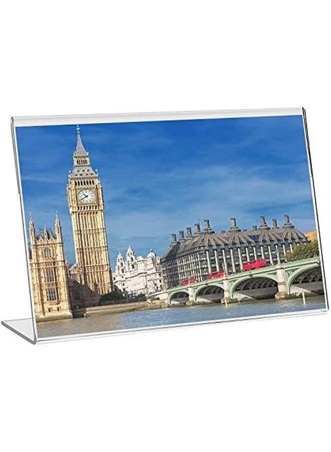 TPGP Acrylic Sign Display Holder Menu Holders Table Card Holders Photo Frames Ad Frames (6X4 Inches 12Pcs)  - Image 5