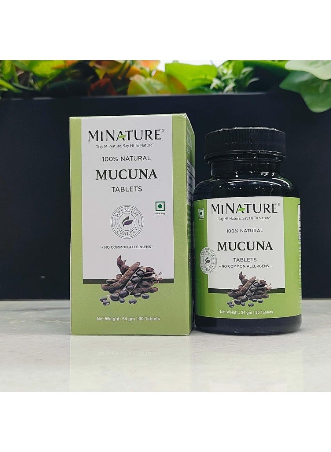 minature Mucuna tablets  | Pure & Natural herb | Free from chemical & Preservative| Plant Based Gluten Free |90 Tablet, 45 Days Supply 1000mg - Image 2