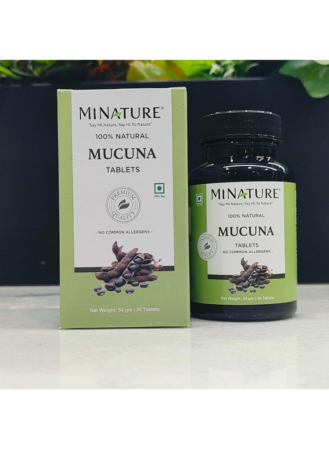 minature Mucuna tablets  | Pure & Natural herb | Free from chemical & Preservative| Plant Based Gluten Free |90 Tablet, 45 Days Supply 1000mg - Image 3