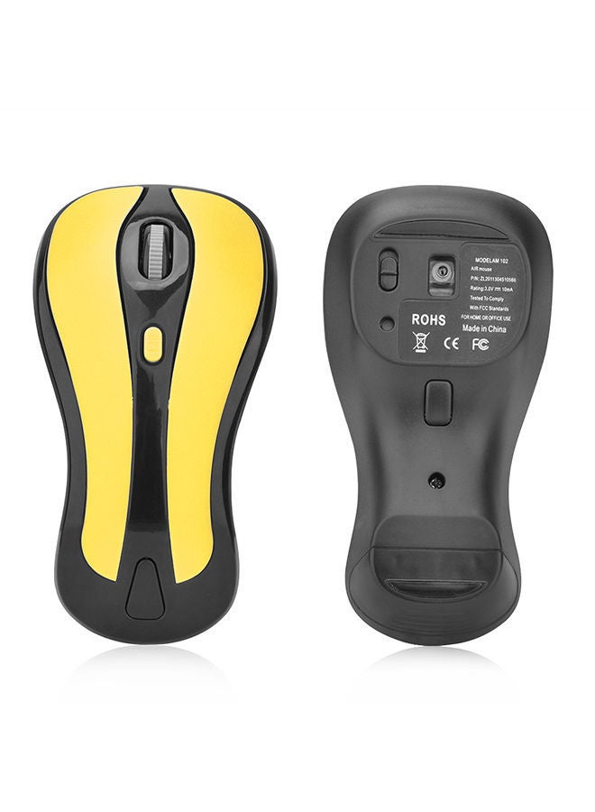 NIBEMINENT 2.4G Wireless Mouse 6D Gyroscope Air Black/Yellow  - Image 2