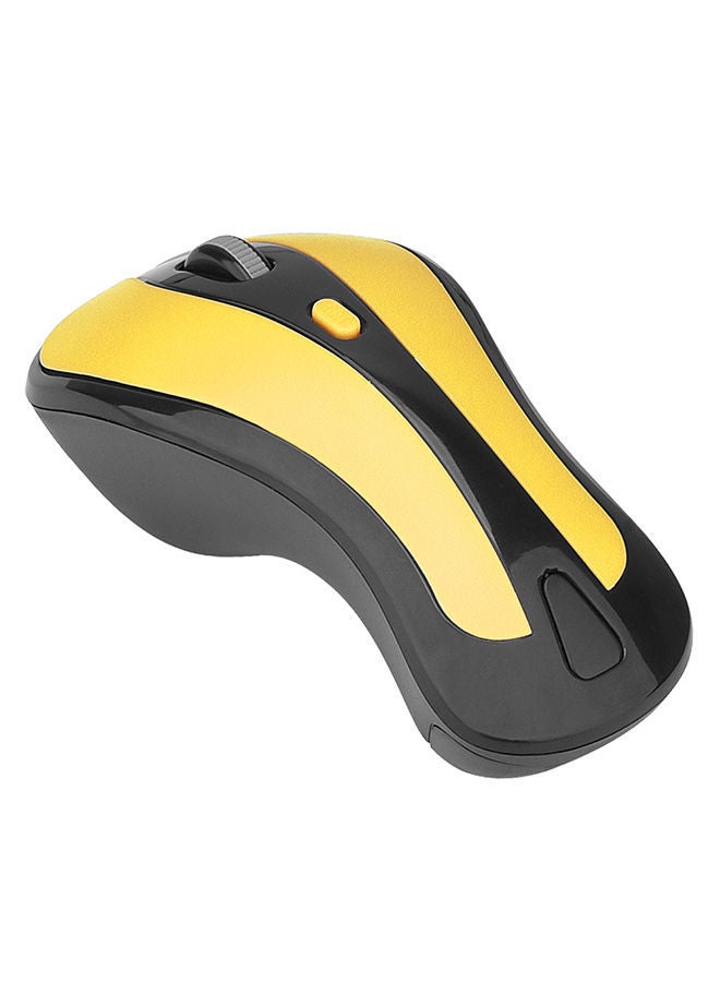 NIBEMINENT 2.4G Wireless Mouse 6D Gyroscope Air Black/Yellow  - Image 3