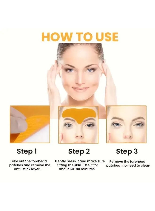 EELHOE 10pcs*3 Forehead Tightening Patches - Smooth and Soft, Significantly Tighten the Skin, Restore Youthful Luster, Alcohol-free - Image 4