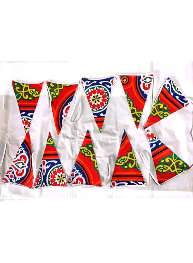 غصن زينة رمضان من القماش بطول 5 أمتار بأشكال متنوعة - Image 1