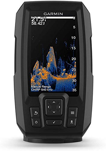 GARMIN حزمة Garmin Striker Vivid 4cv مع جهاز الإرسال والتغطية الواقية، جهاز كشف الأسماك الملون 4 بوصة، لوحات ألوان السونار الملون 010-02550-00 - Image 2