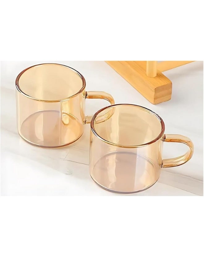 Glass Tea Set with Teapot and 6 Cups, Crystal Pattern Design, 7-Piece Set with Storage Stand - Image 5