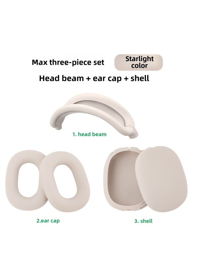 Generic - Digital Computer/bluetooth Headset Case/bluetooth Headset Shell Protective Cover For Airpods Pro-Color:Max Three-piece Set Starry Sky Color (head Beam + Shell + Ear Cap)-Model:Applicable To Airpods Max - Image 1