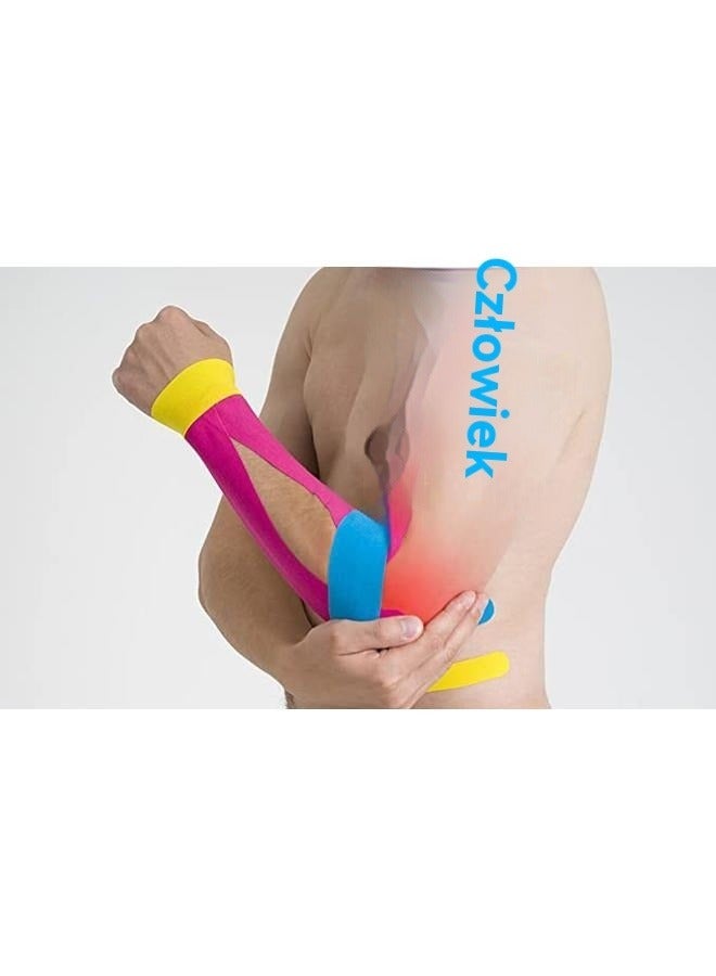 Generic Muscle Tape 5cm x 5m Sports Tape Kinesiology Tape Cotton Elastic Adhesive Muscle Bandage Care Physio Strain Injury Support1  - Image 4