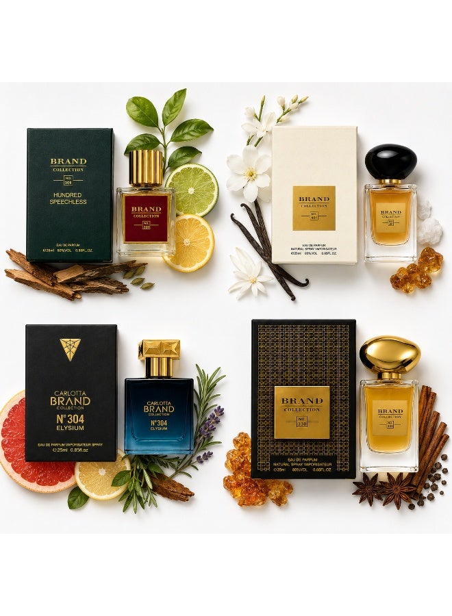 براند كوليكشون مجموعه عطور براند كوليكشون مكونه من 4 قطع 25  مل - Image 2