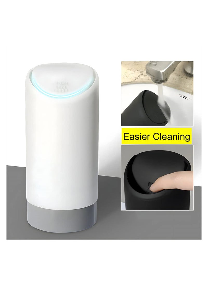 SYOSI Car Trash Can with Lid, Mini Silicone Auto Garbage Container, Waterproof Leakproof Portable Vehicle Trash Dustbin, Mini Garbage Bin for Automotive Car, Home, Office, Kitchen, Bedroom - Image 4