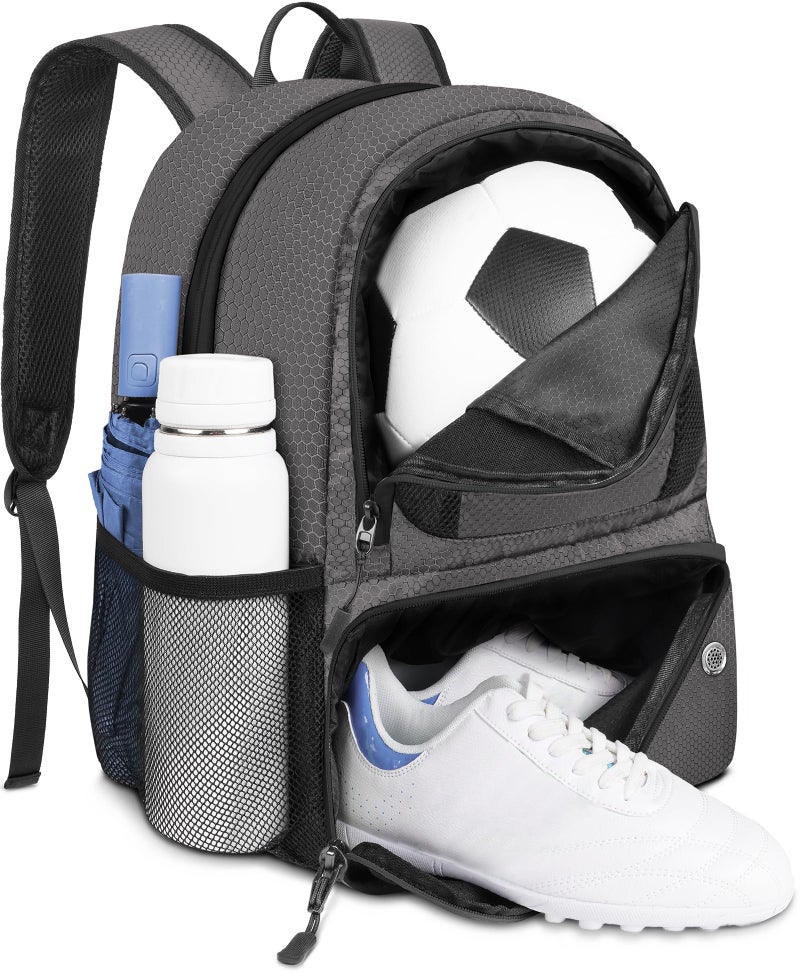 YOREPEK Soccer Backpack Lightweight Soccer Bag with Ball Holder for Mens Womens Water resistant Sport Equipment Bags Fit Basketball Volleyball Football Accessories to Match Training - Image 2