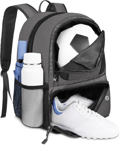 YOREPEK Soccer Backpack Lightweight Soccer Bag with Ball Holder for Mens Womens Water resistant Sport Equipment Bags Fit Basketball Volleyball Football Accessories to Match Training - Image 1