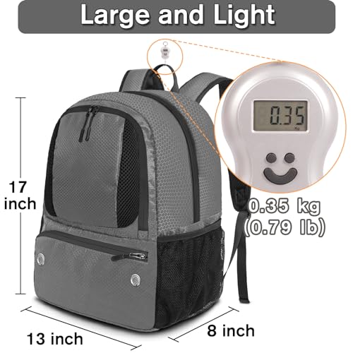 YOREPEK Soccer Backpack Lightweight Soccer Bag with Ball Holder for Mens Womens Water resistant Sport Equipment Bags Fit Basketball Volleyball Football Accessories to Match Training - Image 3