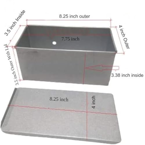 BAKERS PARDISE Bread Mould Aluminium Coated for Baking Cake,Brownie | Non Stick Bread Rectangle Shape & Loaf Tin for Making Sandwich | Loaf Pan Bread Silver Baking Tray-Pack of 1 (20Cm X 10Cm X 9.3Cm) - Image 2