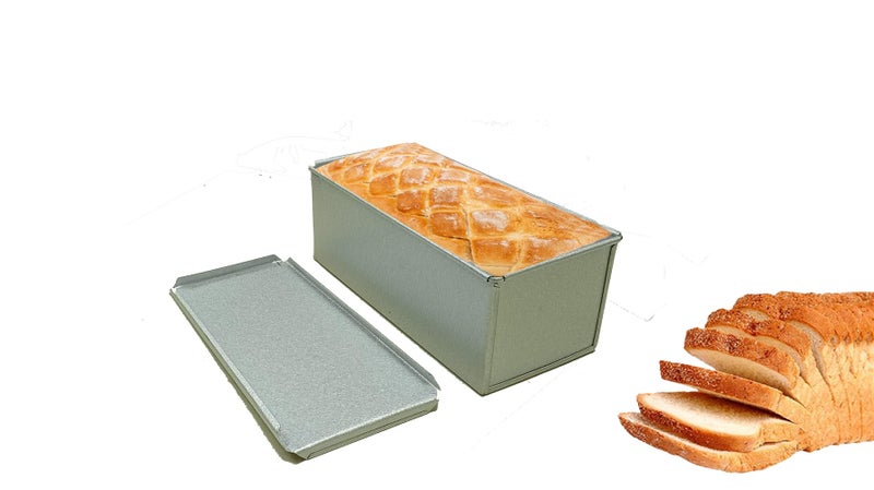 BAKERS PARDISE Bread Mould Aluminium Coated for Baking Cake,Brownie | Non Stick Bread Rectangle Shape & Loaf Tin for Making Sandwich | Loaf Pan Bread Silver Baking Tray-Pack of 1 (20Cm X 10Cm X 9.3Cm) - Image 1