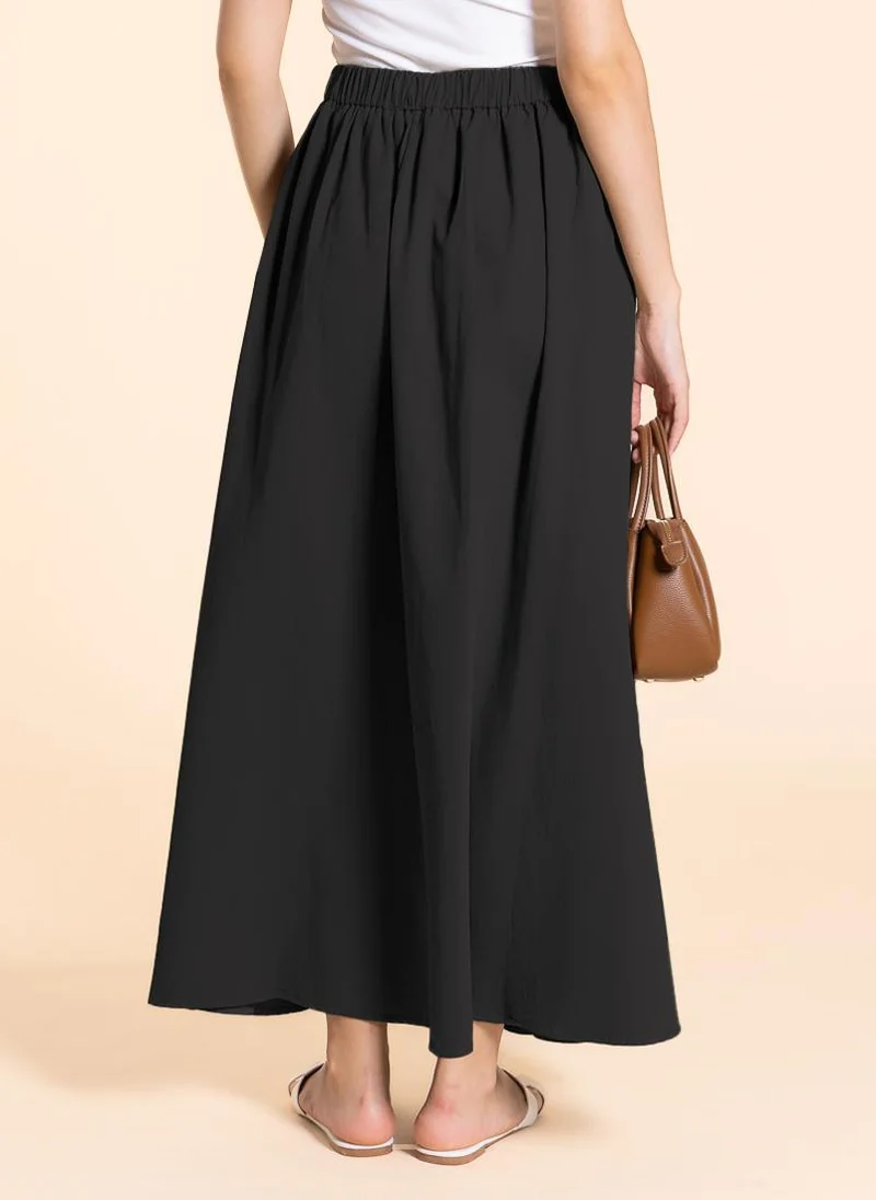 شايبس MAXI A-LINE COTTON SKIRT