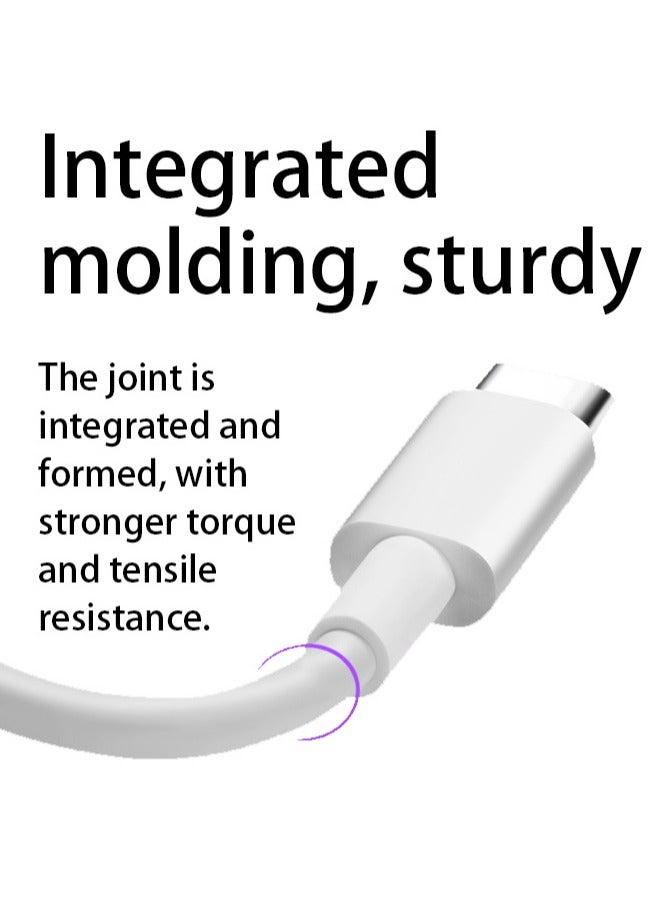 Type - C 6.5A Charging Cable 65W【Integrated Molding】【2 Years+ Service Life】 Orange Interface, 2 Meter Type - C Charging Cable - Image 2