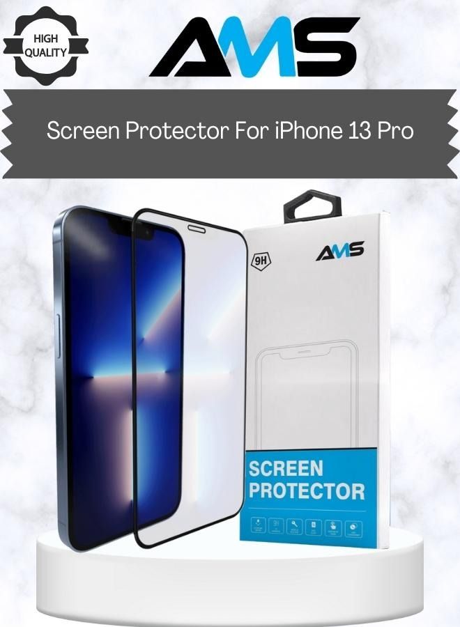 إيه إم إس شاشة حماية مصنوعه من الزجاج المقوى لهاتف ايفون 13 برو - Image 1