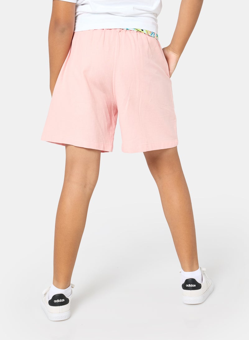 Panco Girls JUNGLE Belt Detailed Shorts - Image 2