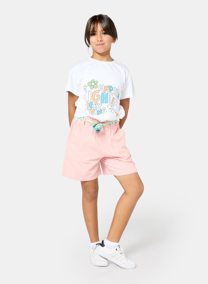Panco Girls JUNGLE Belt Detailed Shorts - Image 4