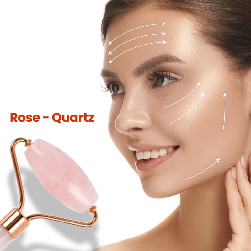 Allure Jade Roller Massager for Face Eye  Neck Rose - Image 5
