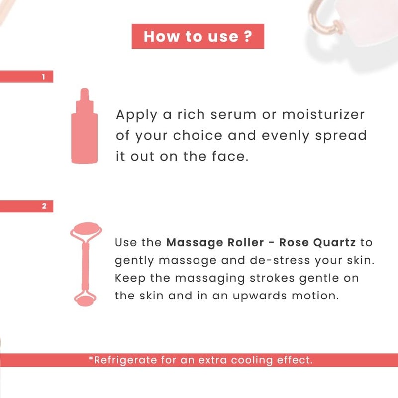Allure Jade Roller Massager for Face Eye  Neck Rose - Image 4