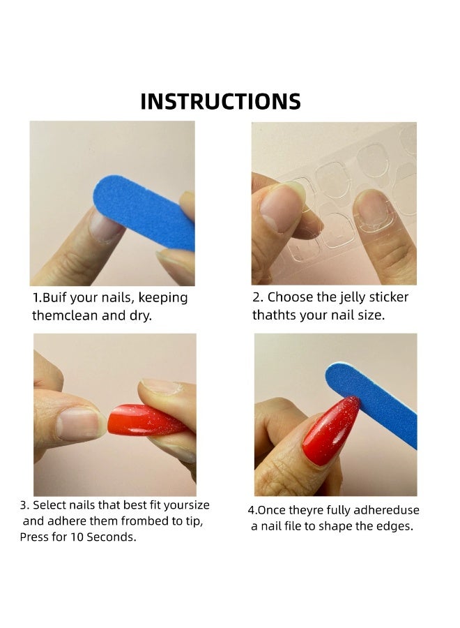 Goolsky أظافر اصطناعية طويلة أنيقة باللون الأبيض الصلب - Image 4