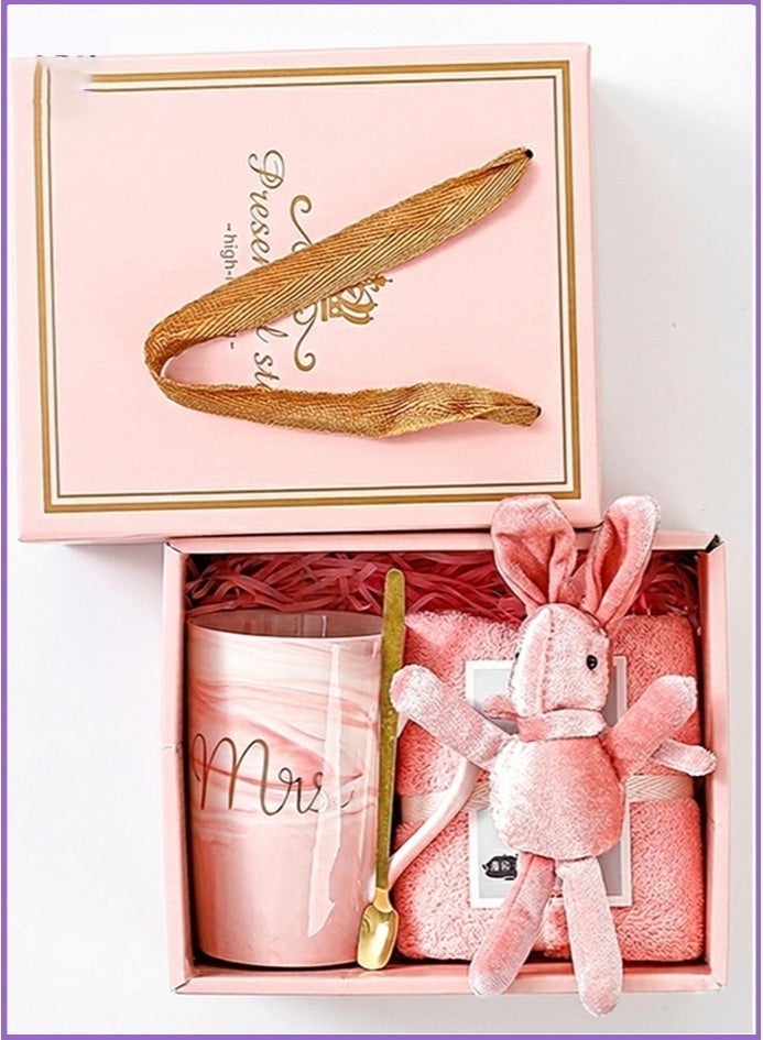 Arabest Birthday Gift for Girls Woman,Gifts Set for Ladies and Girls Gift Basket for Mother's Day & Eid Gift Basket for Girls,Sister,Mom,Wife,Girlfriend and Friends ,Pink Luxury Gift Box for Mother , Women's Gift Set for Ramadan - Image 1