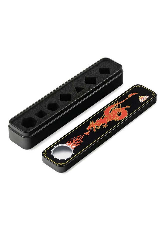 DNDND Dragon Scale Metal Dice Case,Metallic Dice Storage With Foam For Dungeons And Dragons D&D Dice  - Image 3