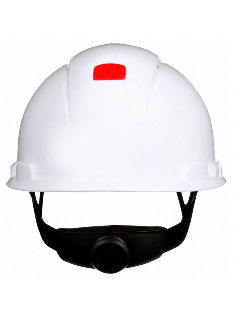 3M Safety 3M Hard Hat, White 4-Point Ratchet Suspension H-701R - Image 3