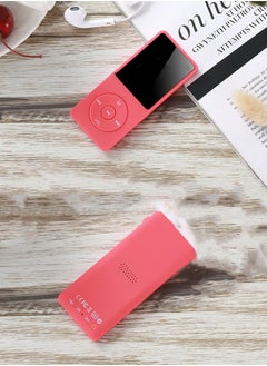 M MIAOYAN مشغل الموسيقى الرياضي M MIAOYAN Mini Walkman MP3 MP4 للطلاب مع شاشة وبطاقة قابلة للإدراج (أحمر)  - Image 1