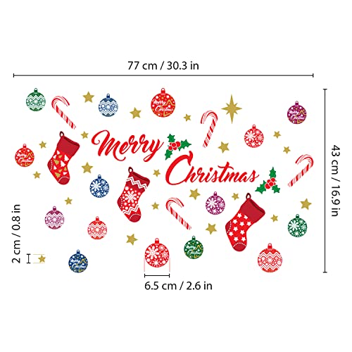 WALPLUS Christmas Decorations Clearance for Home, Indoor, Wall Stickers " Merry Christmas Decor" Wall Murals Decals Living Room Children Nursery Restaurant Cafe Hotel Home Decor (Merry Christmas Decor) - Image 5
