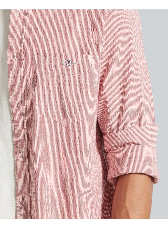 GANT Regular Fit Seersucker Stripe Shirt