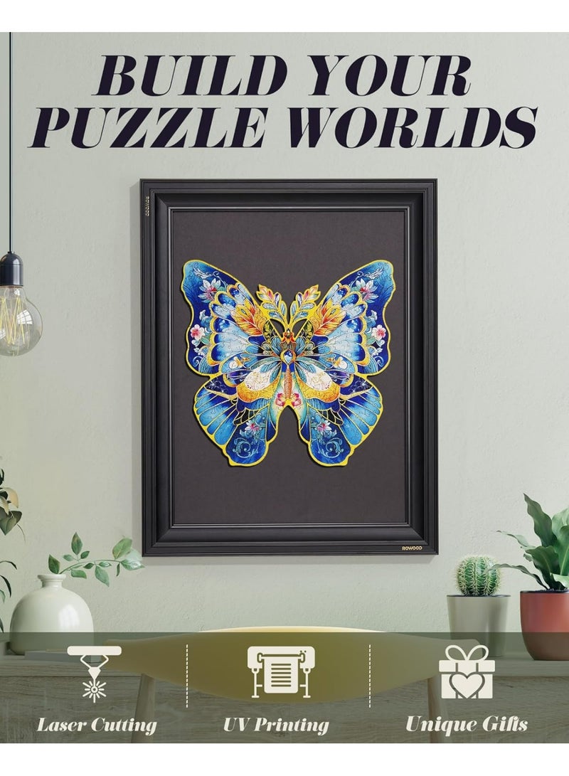 ROBOTIME Rowood Morpho Helena Wooden Jigsaw Puzzle TA003 - Image 4