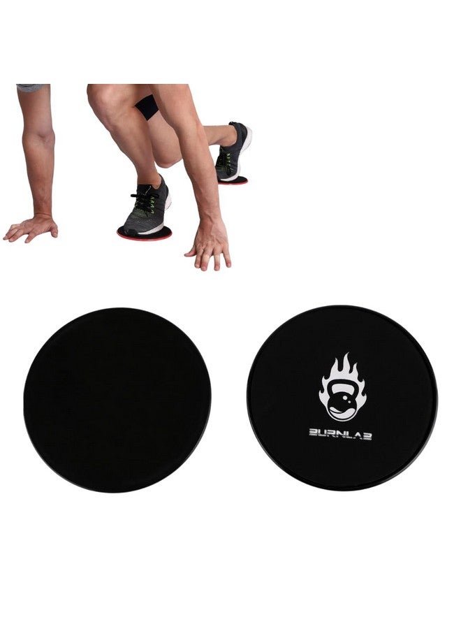 Burnlab Core Sliders (Set of 2) - Dual Sided, Smooth Gliding Discs - for Abs, Back, and Leg - Stregthen Abs & Improve Balance at Gym or Home - Ideal for Men and Women - Image 1