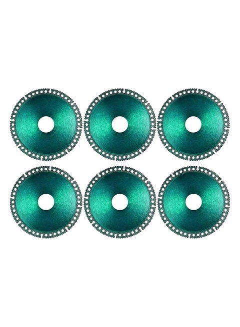 6 Pack 4Inch Indestructible Angle Grinder Discs, Versatile Cutting, Grinding and Chamfering Blades for Glass, Wood, Metal and Tile, 7/8" Arbor