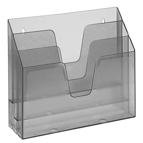 Acrimet Acrimet Horizontal Triple File Folder Organizer (Smoke Color) - Image 1