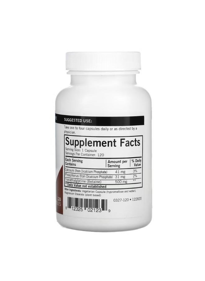 Kirkman Labs TMG  500 mg 120 Capsules  - Image 2