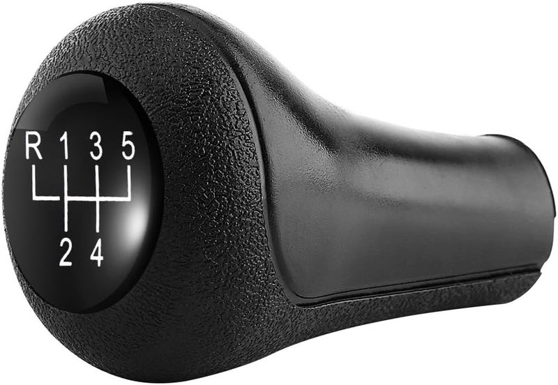 5 Speed Manual Gear Shift Knob, Black Plastic Replacement for E28 E30 E34 E36 - Durable Material, Easy Installation, Perfect for Manual Cars - Image 1