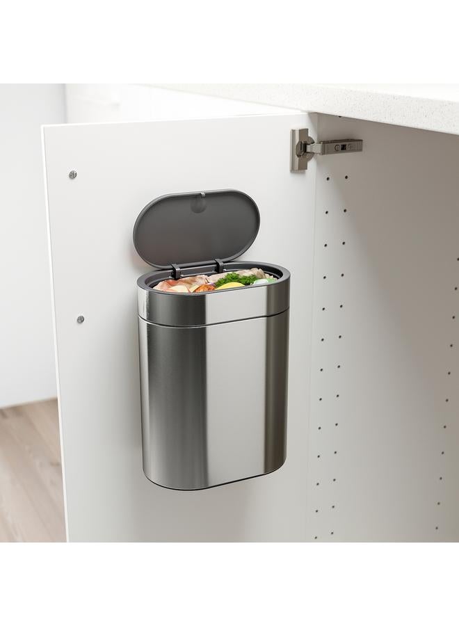 زبون سلة مهملات بغطاء علوي من الفولاذ المقاوم للصدأ، سعة 4 لتر - Image 3