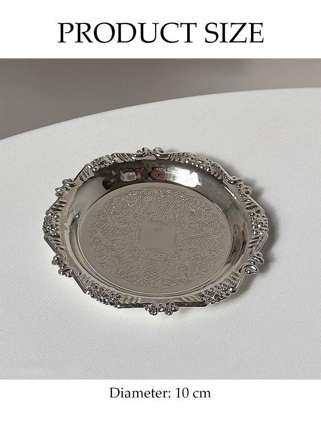 DUNISO Stainless Steel Dessert Cup Set High Footed Design Ice Cream Bowl l Elegant Mousse Bowl with Carved Tray Reusable Goblet Cup Dessert Dish Decorative Fruit Dish Holder for Ice Cream Cup, Pudding Cup, Custard Bowl - Image 4