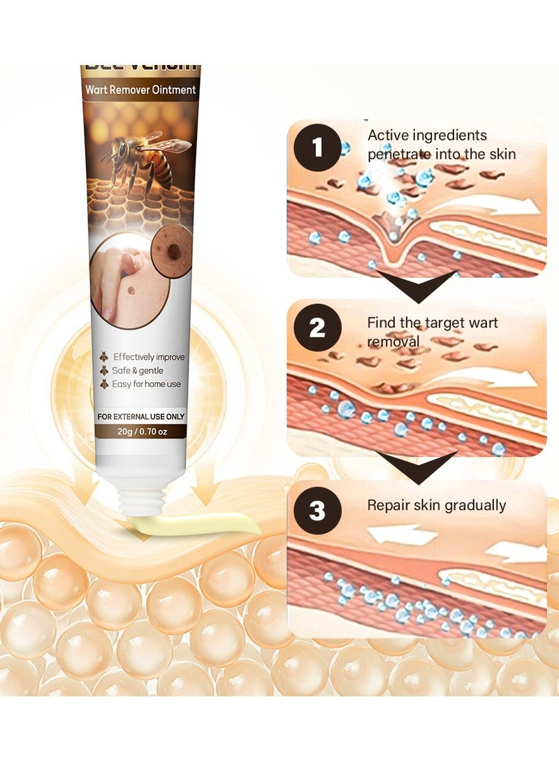 Sumifun Wart Removal Cream,  Wart Remover for Plantar Warts, Common Warts, Corns, Wart Cream 20g - Image 3