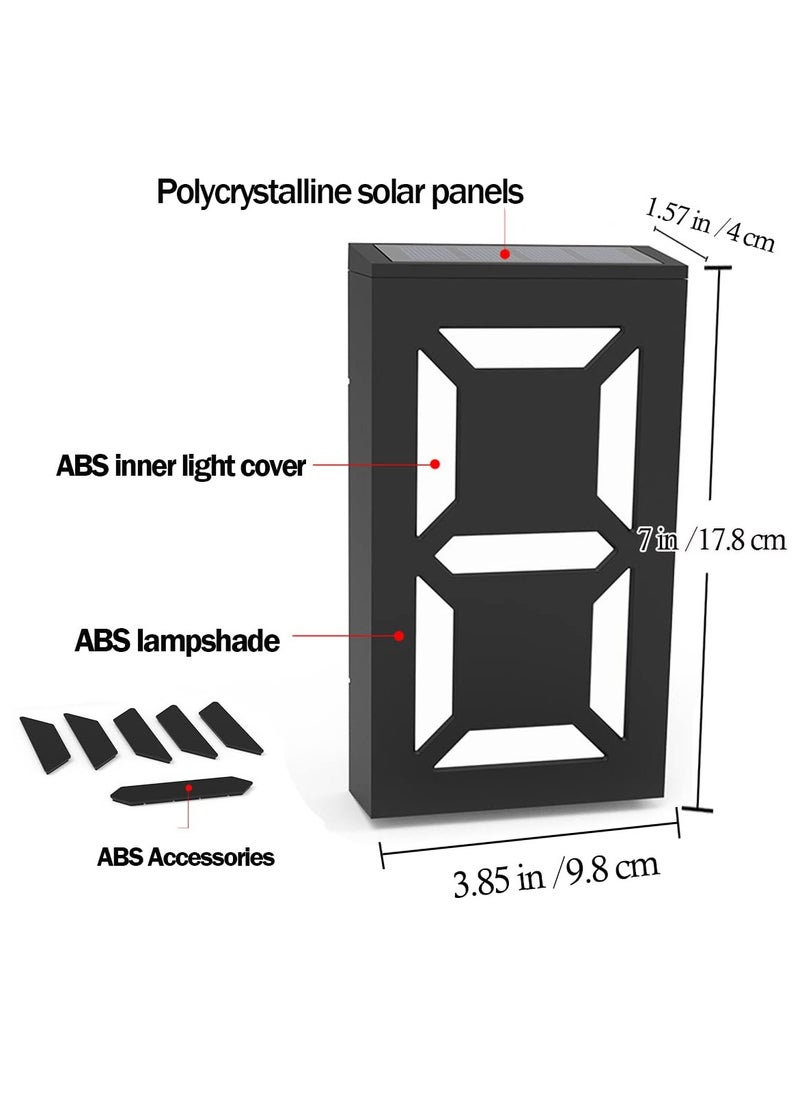 SYOSI - Solar House Numbers Light, LED Illuminated Address Sign, Waterproof Lighted House Number Sign Plaque Address Numbers for Home Yard Street Number, Can Light up the Whole Night - Image 1