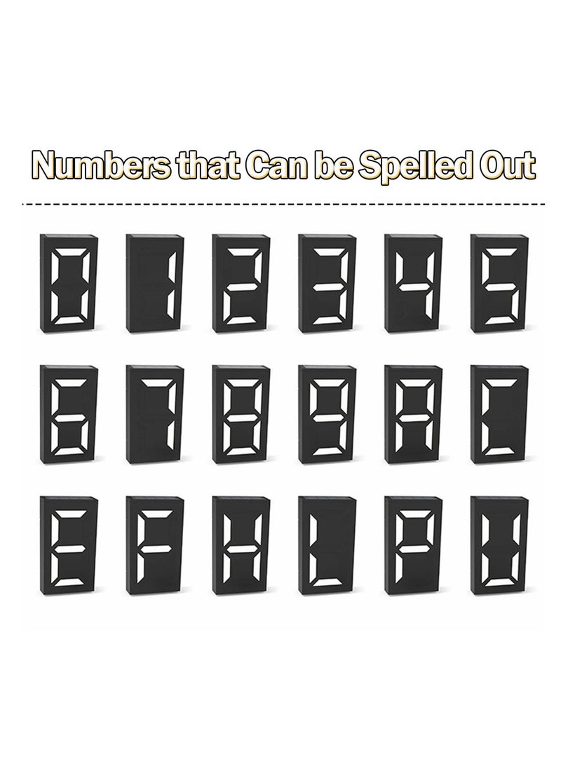 SYOSI - Solar House Numbers Light, LED Illuminated Address Sign, Waterproof Lighted House Number Sign Plaque Address Numbers for Home Yard Street Number, Can Light up the Whole Night - Image 1