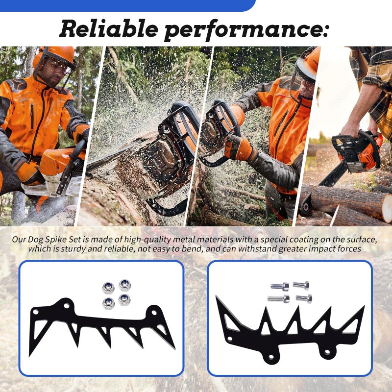 XTPTFABS Dog Spike Set/Bumper Spike (Black) Compatible with Stihl MS462 MS500i Chainsaw - Image 4